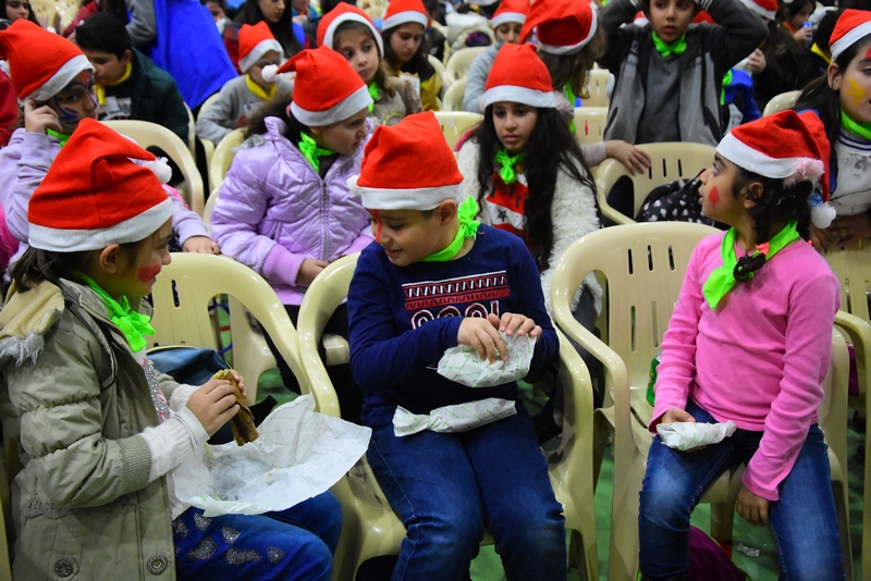 Saint Vincent de paul celebrating Christmas at Jesus & Mary school